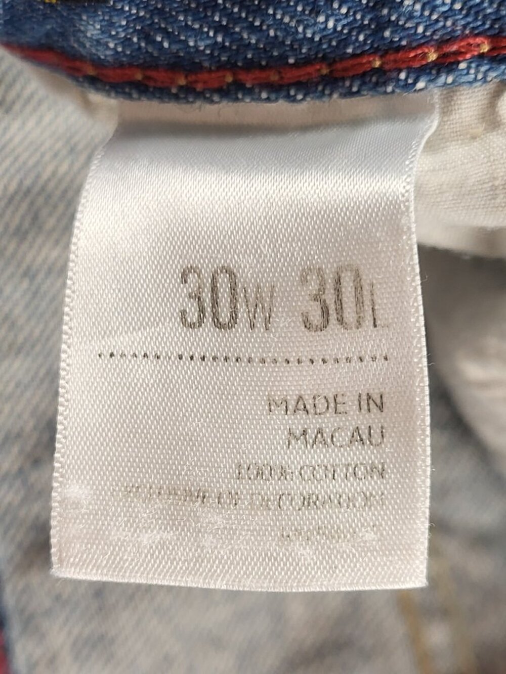 Old Navy Jeans 30x30 Boot Cut Wide Leg Straight Blue Denim Y2k - Picture 8 of 12